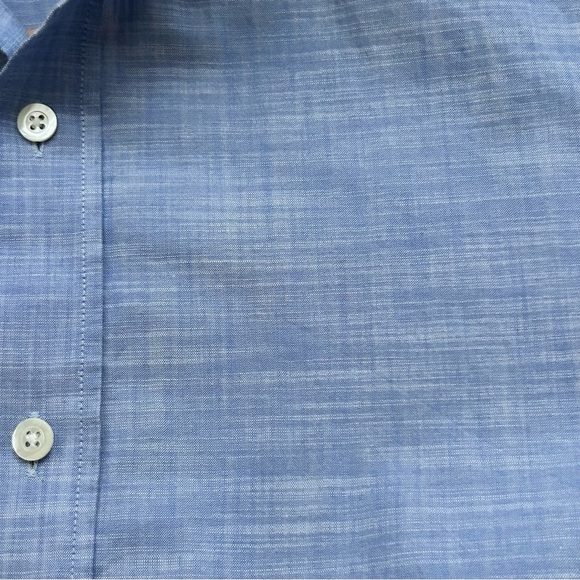 Ledbury Fine Shirting Classic Fit Long Sleeve Button Down Shirt - Picture 6 of 6